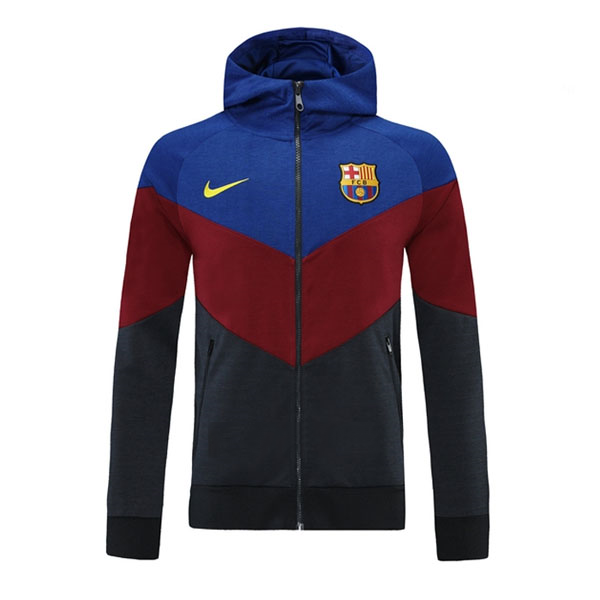 Chaqueta con Capucha Barcelona 2021-22 Azul